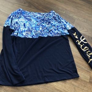 Lilly Pulitzer Finn long sleeve top. Size M